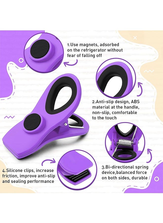 Ant - 4 Piece Chip Clips Bag Clips, Magnetic Clips Food Clips, Moisture Proof Preservation Clip Sealing Clip - Image 1