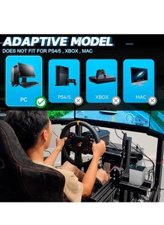 SYOSI 64Bit PC USB Handbrake, Upgrade SIM Racing Games Handbrake for LO GITECH G25 G27 G29 T500 T300 THRUST MASTER FANATECOSW DIRT RALLY, 2M Nylon CableReinforced SpringBlack+Clamp  - Image 4