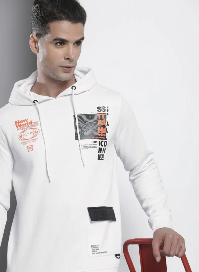 ذا انديان كراج كو The Indian Garage Co Men Regular Fit Printed Round Neck Full Sleeves Sweatshirt
