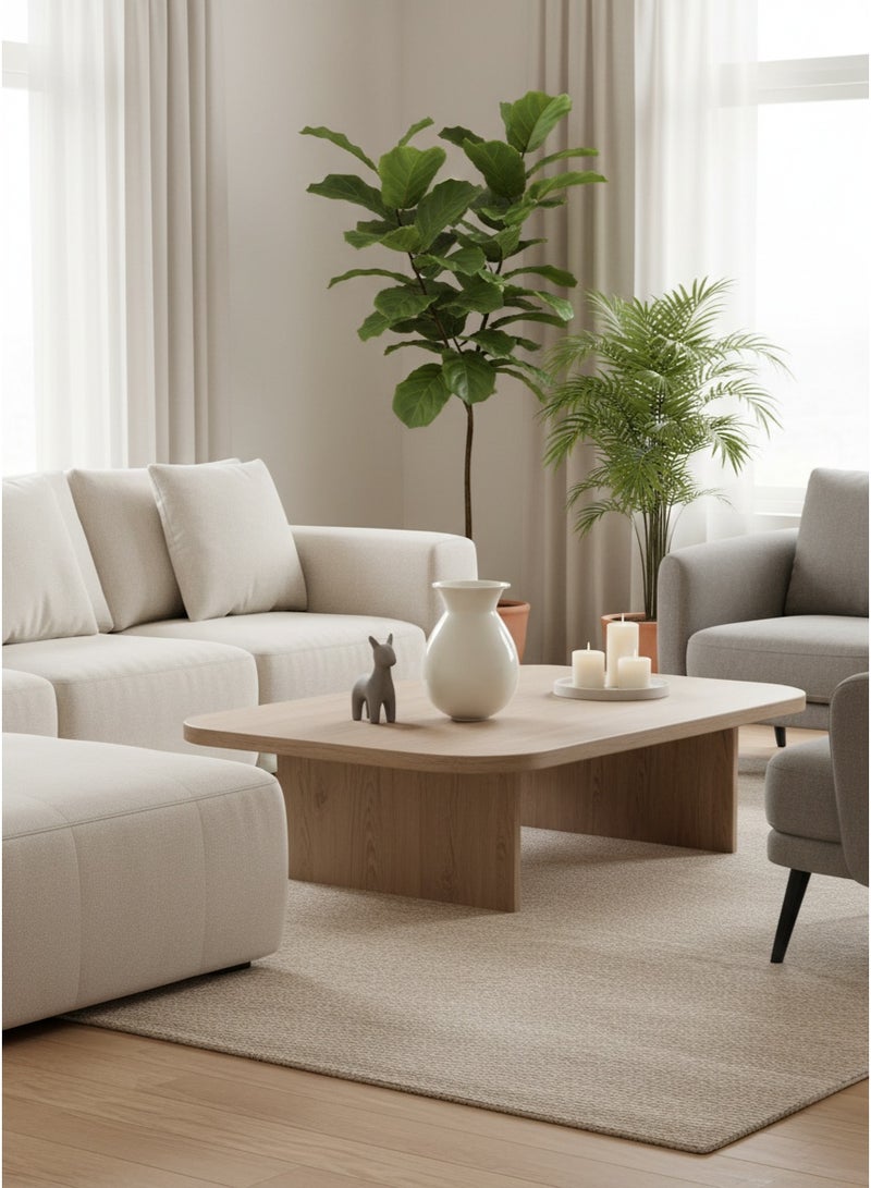 ليفينج فازة حديد عصرية ، لون أبيض لماع ، 20.5 سم - Image 2