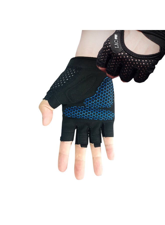 Dweck Duweike Men's Fitness Gloves Half Finger Anti-slip Weightlifting Pull-up Training Cycling S - Image 2