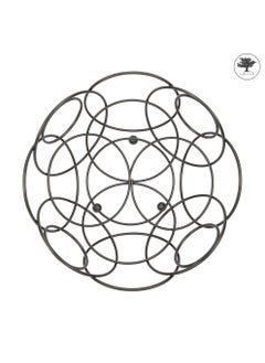 sulfar MS Multipurpose Round Shape Vegetable and Fruit Bowl Basket for Kitchen Decorative Fruits and Veggie Storage Holder for Counter (Black)  - Image 3