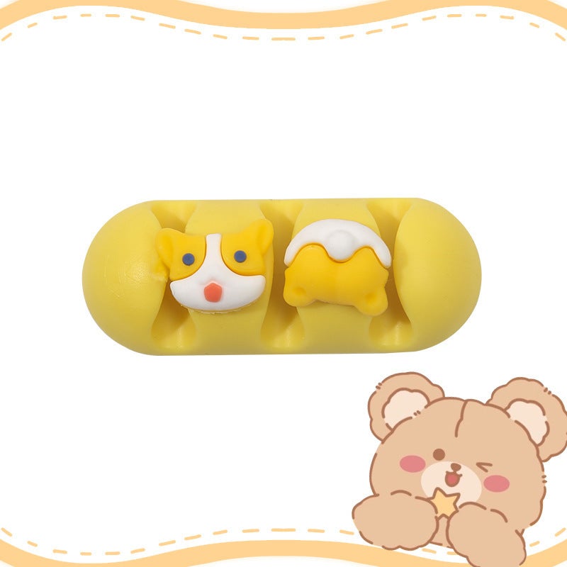 Desktop Cable Organizer Clips Self-Adhesive Blue 3 holes - Image 5