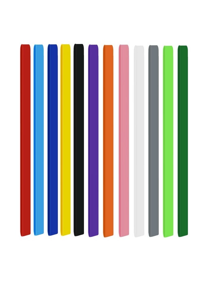Tenalleys - 12 Pieces Large Silicone Rubber Bands 12 Inch Towel Bands Extra Large Rubber Bands For Beach Chairs Packing Books Outdoor Gear(12 Color) - Image 1