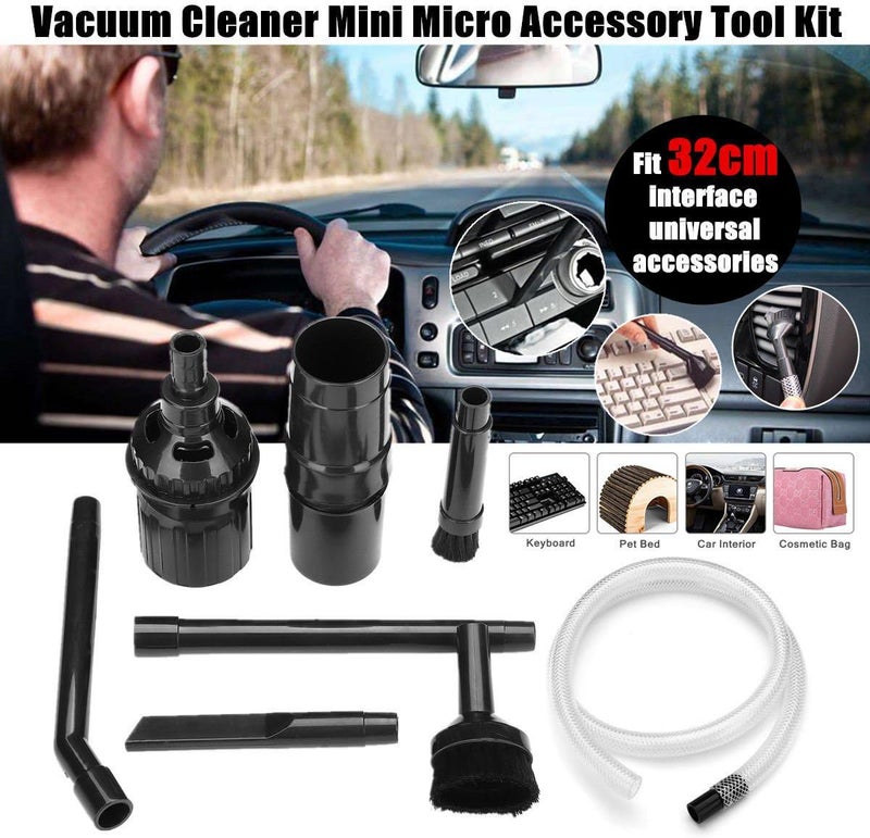 DEWIN Universal Vacuum Cleaner Brush – Universal Mini Micro Tool Kit for Car Vehicle Cleaning 9 Pieces/Set - Image 3