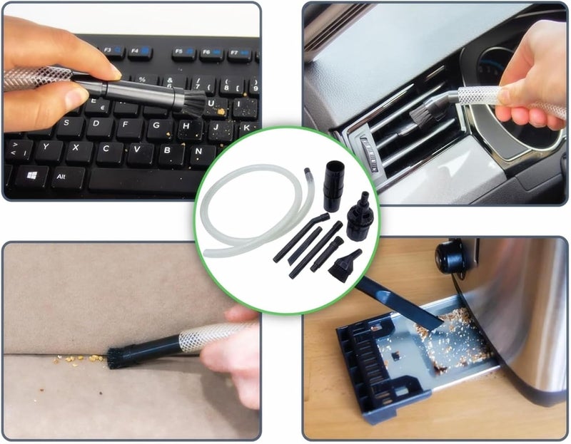 DEWIN Universal Vacuum Cleaner Brush – Universal Mini Micro Tool Kit for Car Vehicle Cleaning 9 Pieces/Set - Image 5