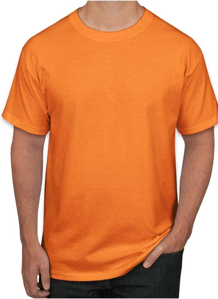 SANTHOME Plain round neck t-shirts for men  - Image 1