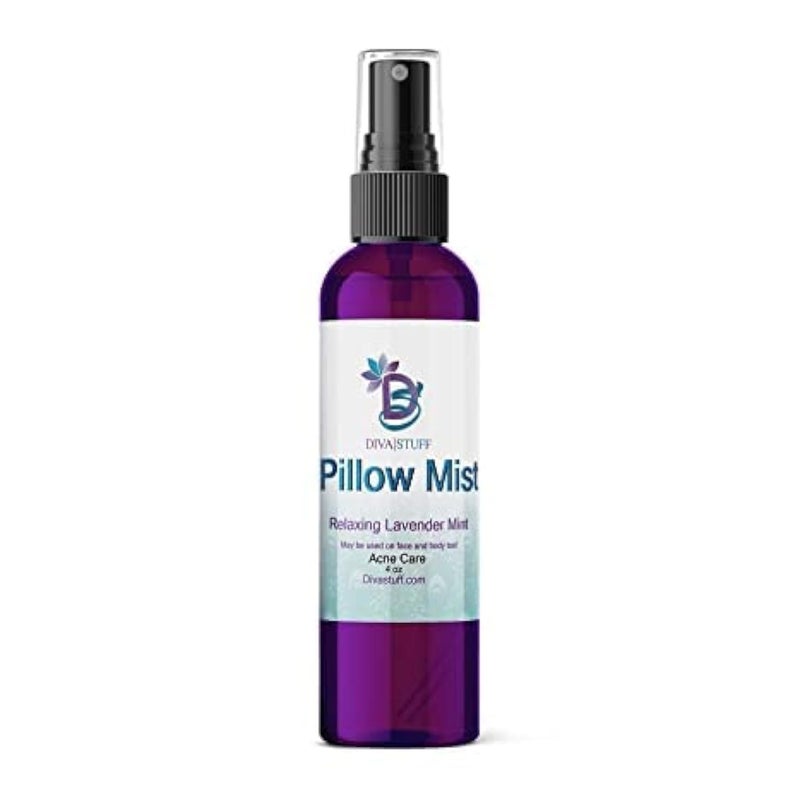 Diva Stuff Pillow Mist - Promotes Clear Skin & Protects from Acne-Causing Funk, Cleans Pillows, Pillowcases, Beddings, and Sheets, 4 fl oz - Image 1