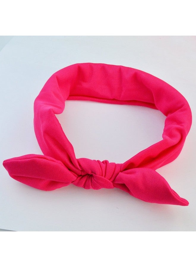 Miayon Women Hair Bands Bows Knot Headbands Rabbit Ear Headwraps Turban Hairband Hair Accessories 10Pcs Solid Color For Woman Girls - Image 5
