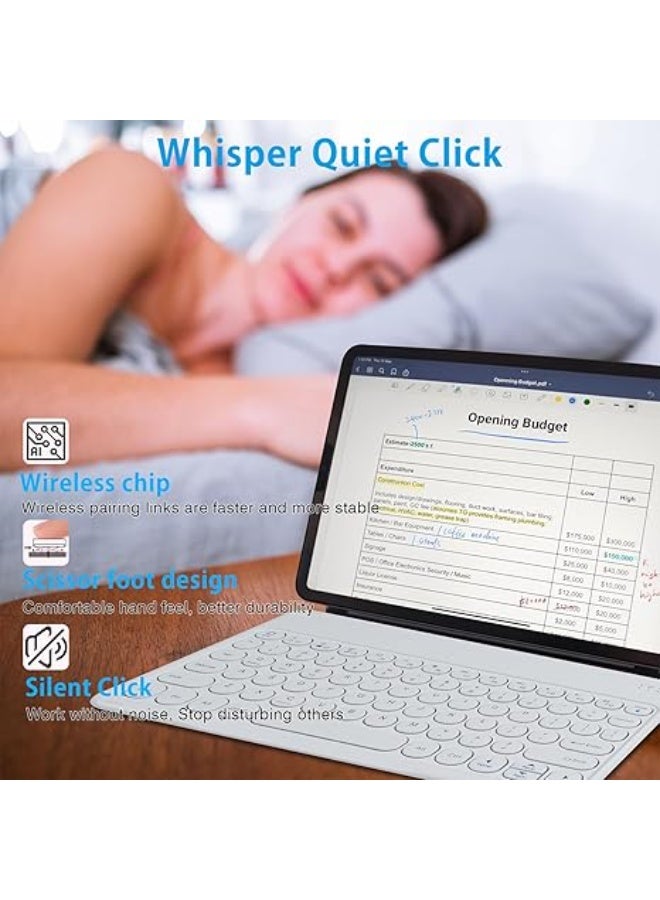 مجموعة كيبورد وماوس لاسلكية – قابلة للشحن مع منفذ Type-C للايباد والأجهزة اللوحية - Image 3