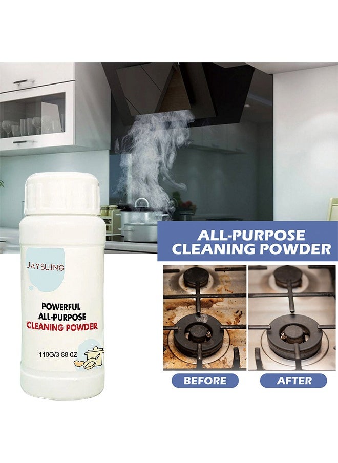 Jaysuing - Powerful Kitchen All-Purpose Powder Cleaner, Foam Rust Remover Kitchen All Purpose Cleaning Powder, Kitchen Grease Foam Cleaner, Strong Multi-Purpose Powder Cleaner 110G - Image 1