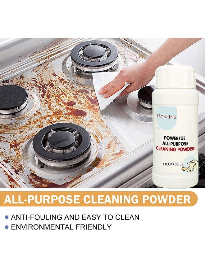 Jaysuing - Powerful Kitchen All-Purpose Powder Cleaner, Foam Rust Remover Kitchen All Purpose Cleaning Powder, Kitchen Grease Foam Cleaner, Strong Multi-Purpose Powder Cleaner 110G - Image 1