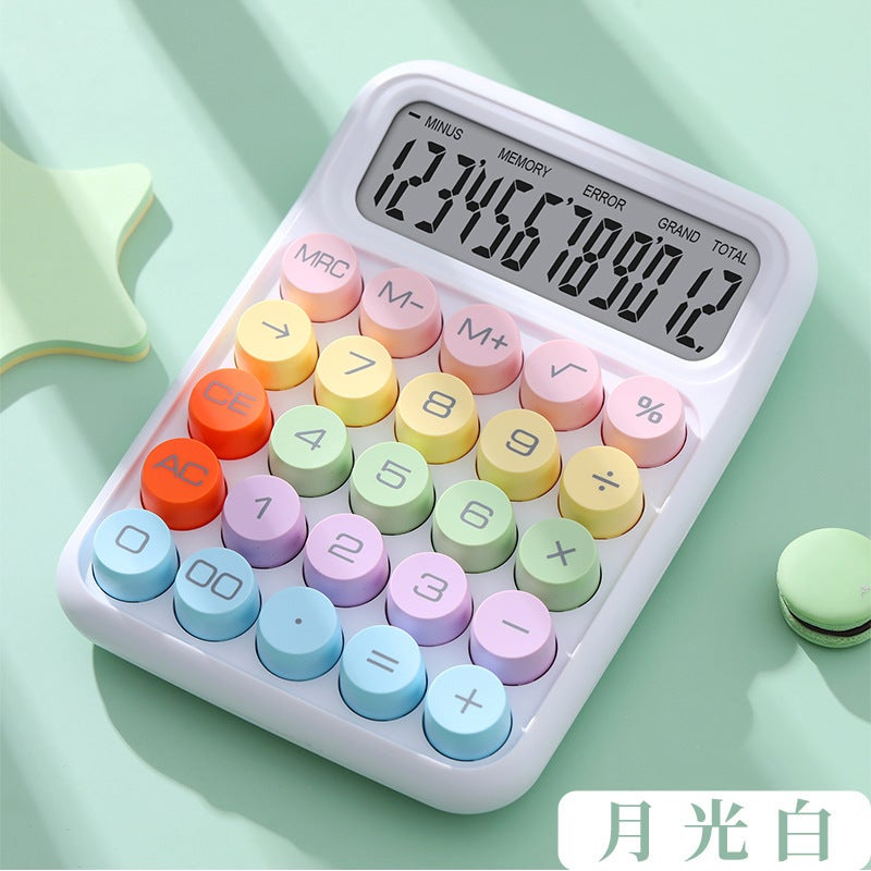 Dopamine Calculator Ins Style Color High-Looking Mechanical Keyboard Student Accounting Office Small Computer - Image 1