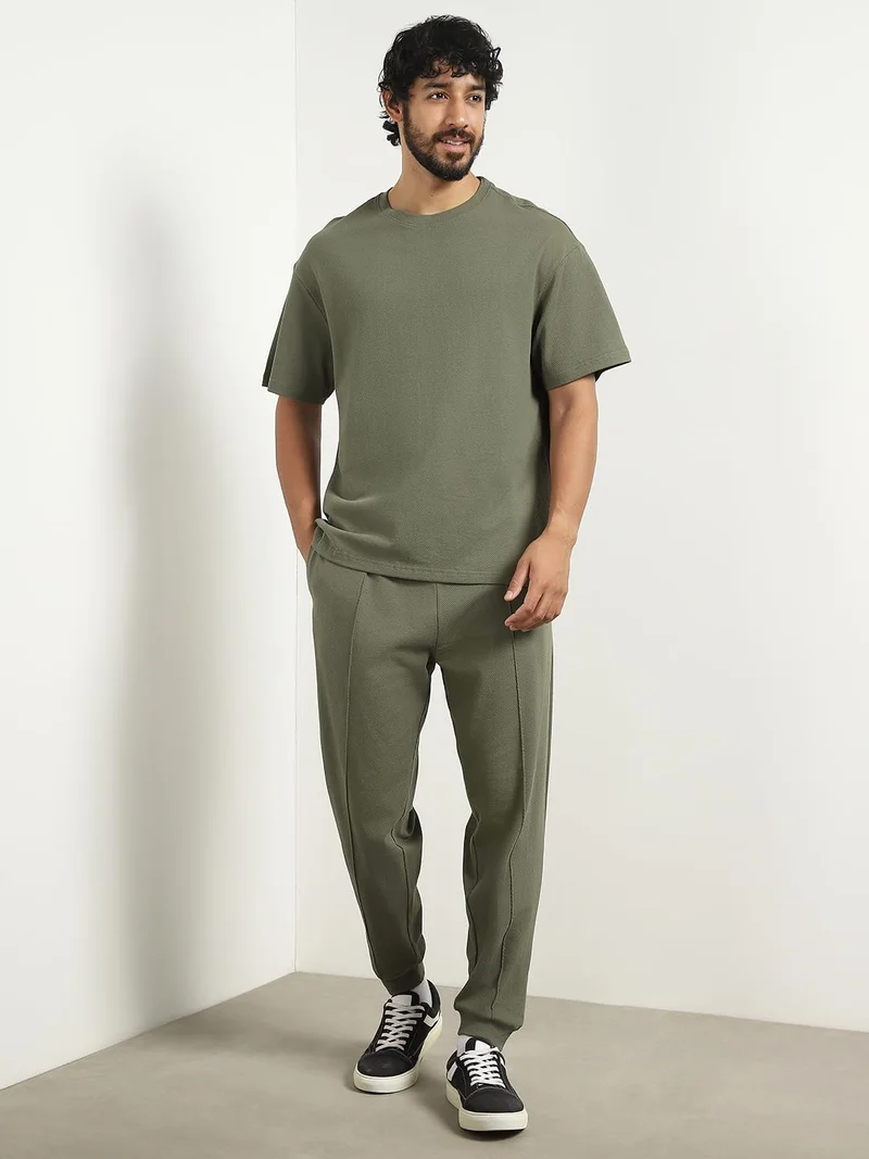 NOBERO  Men's Olive Green Co-ord Set for Men | Best Price UAE