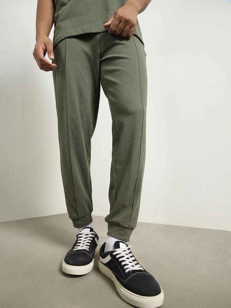 NOBERO  Men's Olive Green Co-ord Set for Men | Best Price UAE