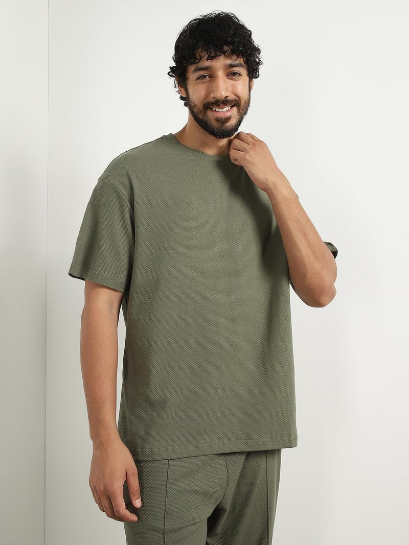 NOBERO Men's Olive Green Co-ord Set - Image 4