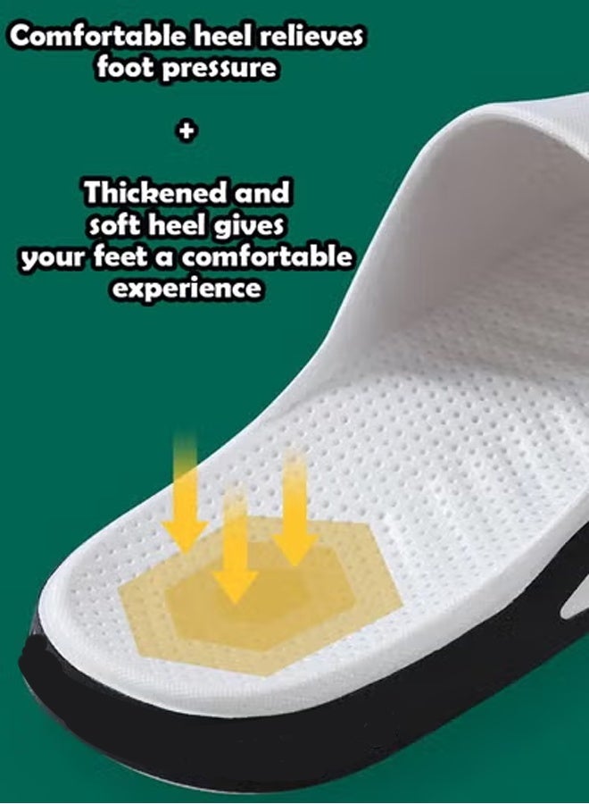 ZCM-HAPPY Unisex Shower Slippers Men's Women's Non-Slip Flat Sandals Suitable for Outdoor or Indoor or Bathroom Use - Image 5