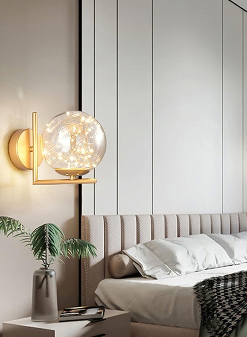 Target Modern Gold Glass Wall Lighting Home Decor for Bedroom, Living Room - Image 3