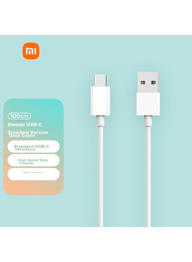 M I كابل شحن بيانات USB إلى Type-C أصلي من شاومي، إصدار قياسي، 1 متر، متوافق مع شاومي 10/10 برو، ريدمي 10X، هواتف ريدمي - Image 1