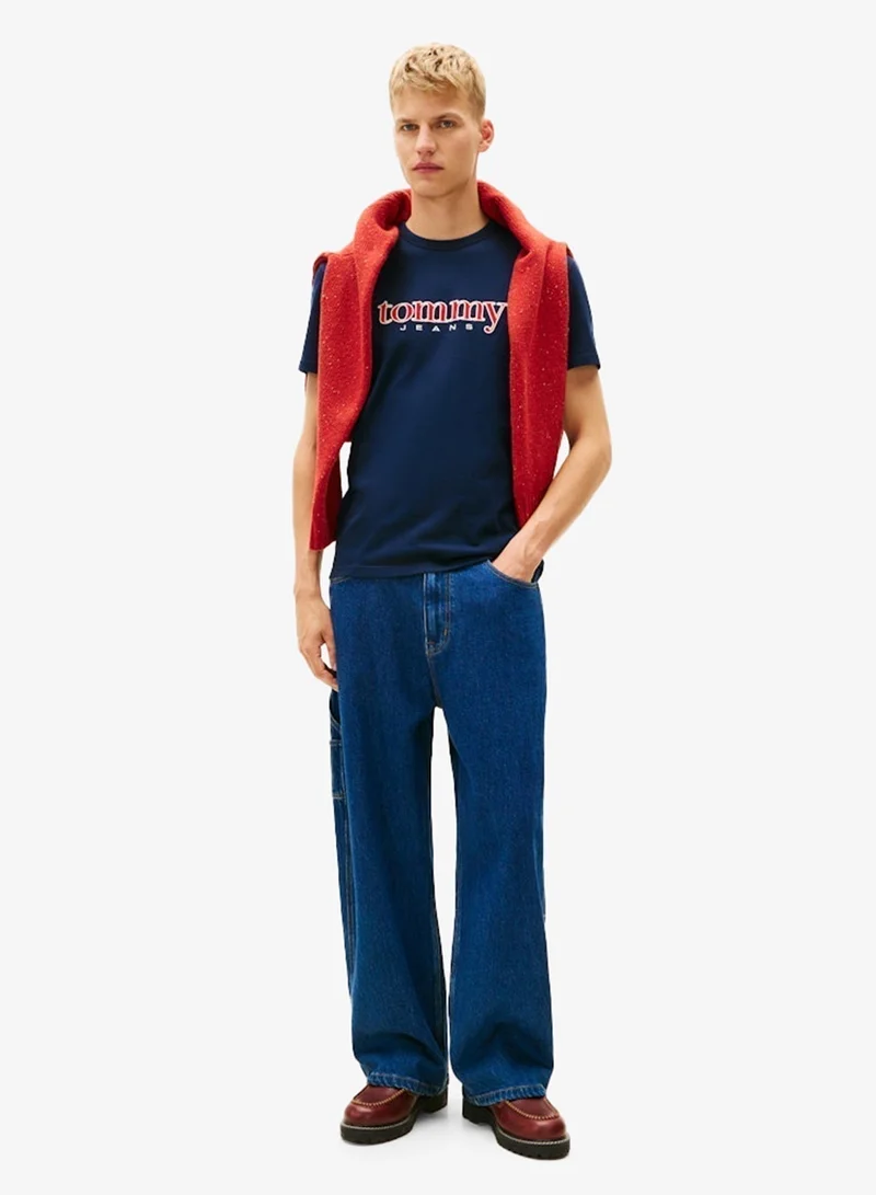 TOMMY JEANS Appliq Graphic Crew Neck T-Shirt