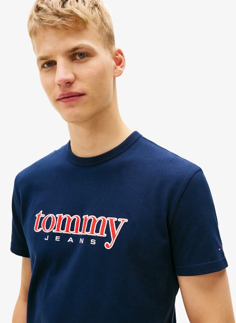 TOMMY JEANS  Appliq Graphic Crew Neck T-Shirt for Men | Best Price UAE