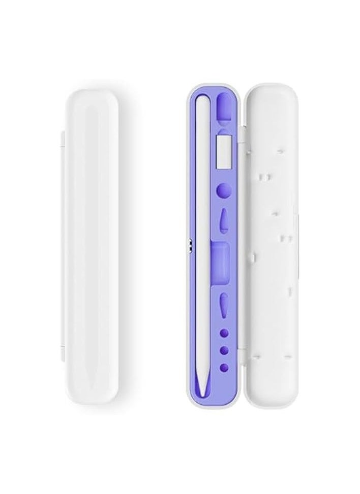 PROMASS Carrying Case for Apple Pencil 2nd Generation or 1st Generation Flip-top Hard Shock-Absorbing Case to Hold Apple Pencil Accessories and Charging Cable  - Image 1