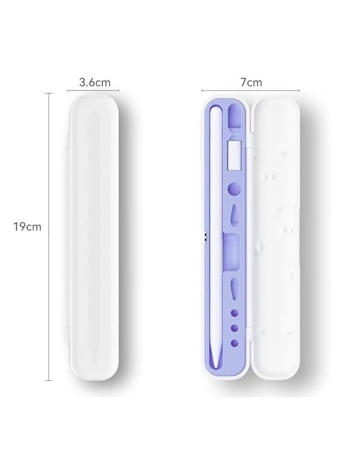 PROMASS Carrying Case for Apple Pencil 2nd Generation or 1st Generation Flip-top Hard Shock-Absorbing Case to Hold Apple Pencil Accessories and Charging Cable  - Image 2
