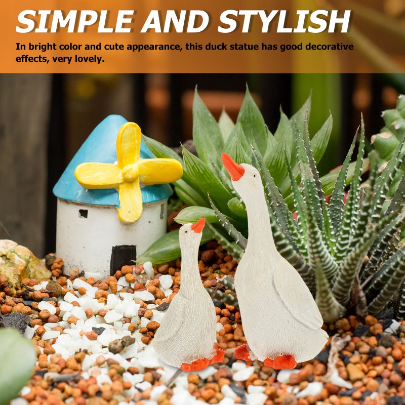 Simulation Duck Statue, Durable Resin Craftsmanship for Garden Decor - Image 3