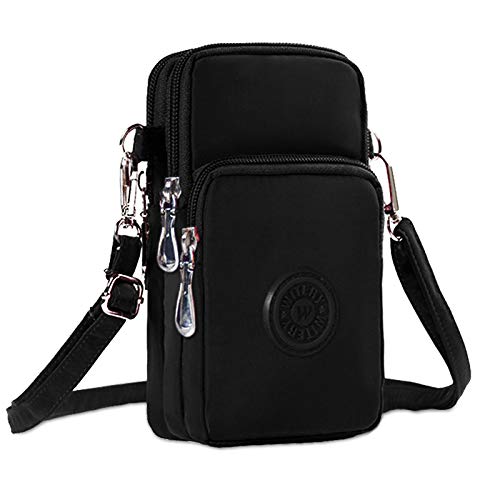 WITERY Small Crossbody Bags for Women - Waterproof Crossboby Purses Mini Shoulder Bag with Adjustable Strap, Nylon Arm Bag Cell Phone Purse Pouch for Travel - Image 1