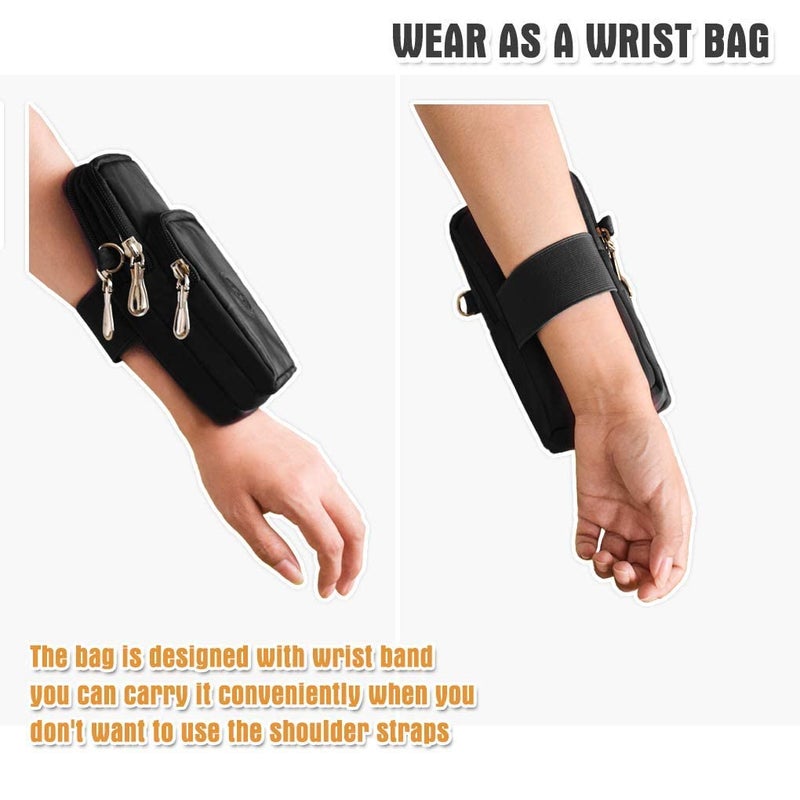 WITERY Small Crossbody Bags for Women - Waterproof Crossboby Purses Mini Shoulder Bag with Adjustable Strap, Nylon Arm Bag Cell Phone Purse Pouch for Travel - Image 5