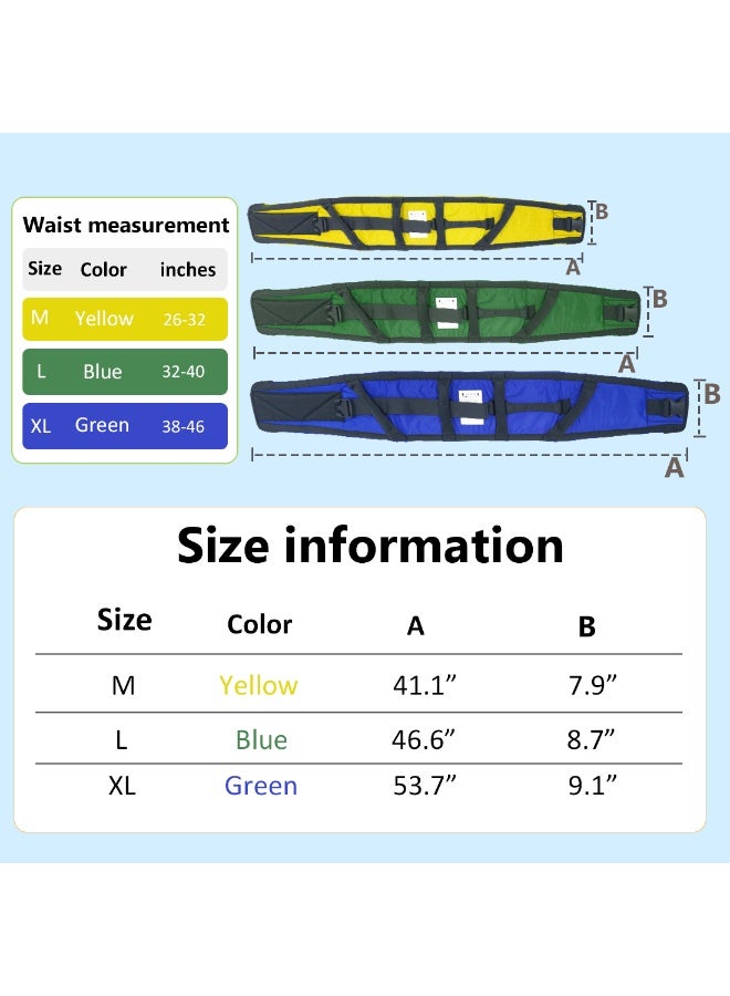Ehucon Gait Belt for Seniors Transfer Belt Quick Release Buckle, Padded Handles Lift Assist Device for Elderly, PhysicaTherapy Strap, Safety Belt for Elderly - Image 2