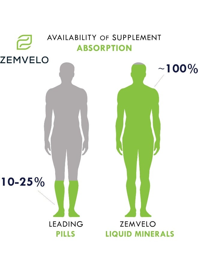 Zemvelo Liquid Ionic Silica - Hair, Skin & Nails Nutrition | Collagen Support | Joint Support for Health Tendons & Cartilage | 8 oz, 48 Day Supply  - Image 4