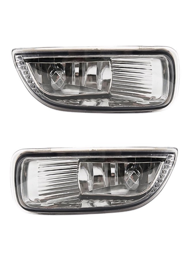 WILD BEAR Fog Lights Assembly Compatible with 2003 2004 Corolla w/Bulbs Clear Lens Switch and Wiring Harness Kit - Image 2