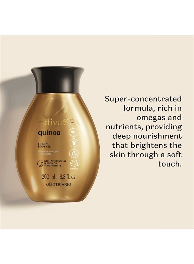 NATIVA SPA O BOTICÁRIO Nativa SPA by O Boticario Quinoa Hydrating Body Oil, Soft and Healthy Skin, 6.8 oz. (200 ml) - Image 3
