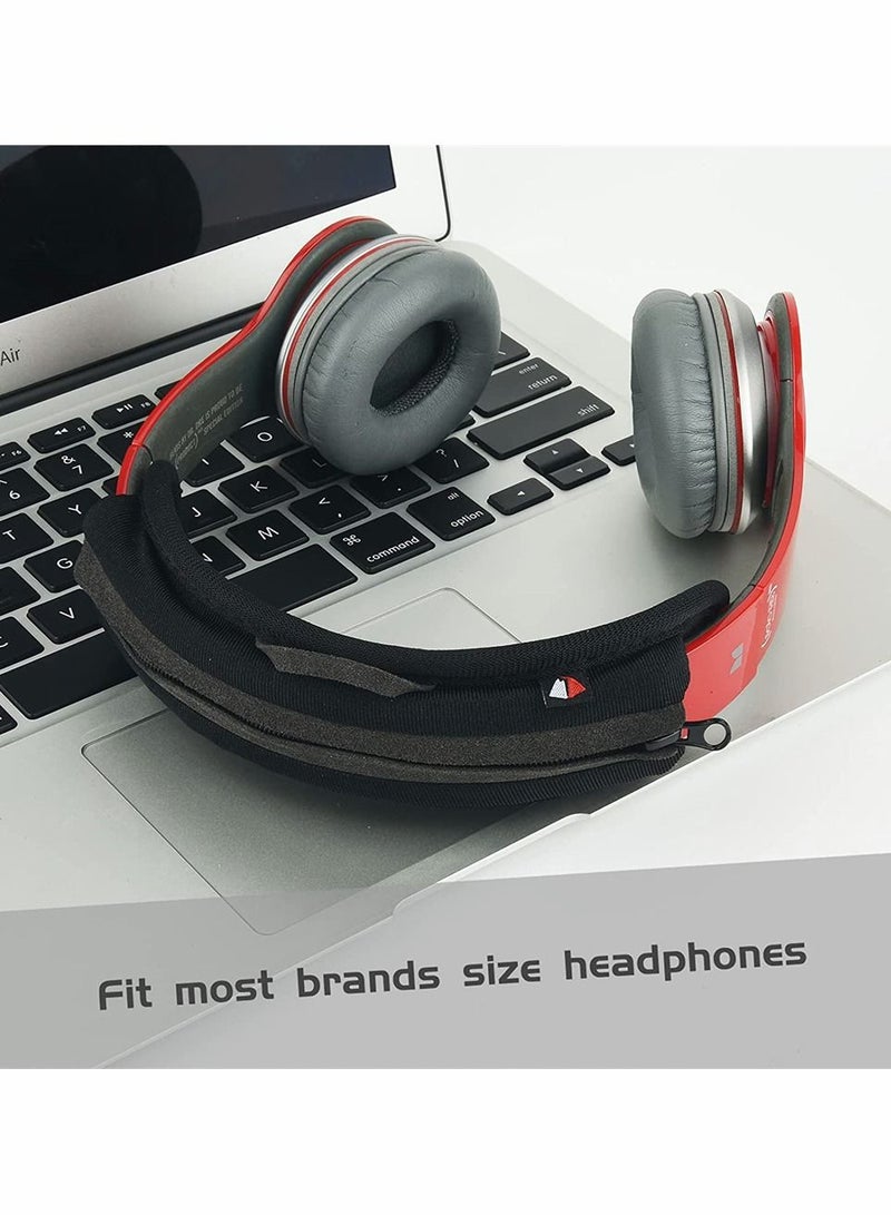 غطاء وسادة وسادة بديل عالمي متوافق مع ATH M50X، لـ QC 35i/35ii، لـ QC25، لـ Solo 2/Solo 3، لسماعات Studio 2/3، وسادة حماية وسادة لسماعات الرأس - Image 2