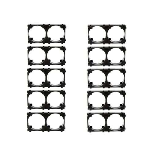 Electronicspices Electronic Spices 20Pcs 32650 Lithium Cell Spacer Double Battery Holder Bracket for DIY Fixed Battery 21.3mm Hole Dia (20) - Image 1