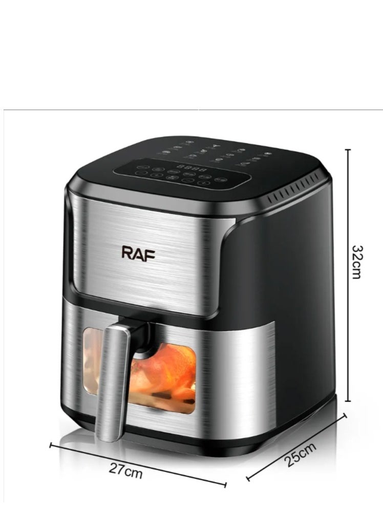 RAF - AirFryer 6.8 L Size,1600W, Multi-Purpose Machine One-touch Panel,Easy to clean,360° Turbo Airflow Tech, Nonstick Air Fryers Basket,dishwasher-safe, Oil Reduced by 80% - Image 1