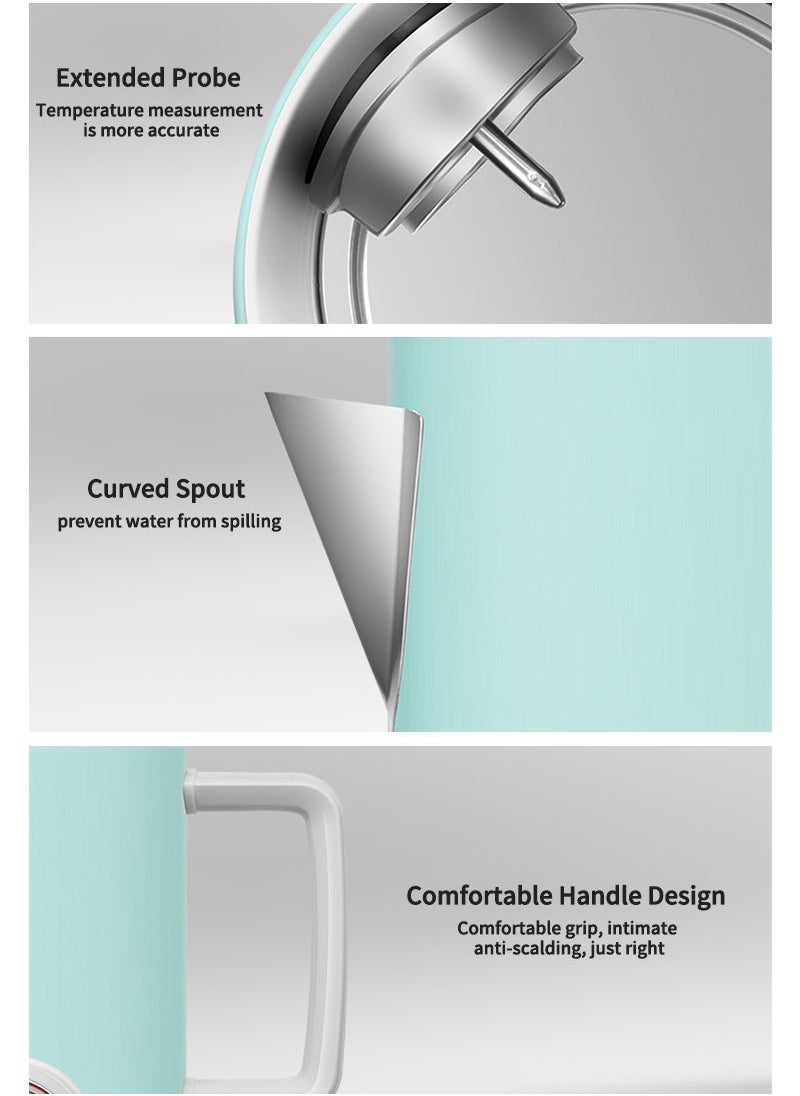 JACAL Stainless Steel Electric Kettle with Thermometer 1.5L 1800W GL-E12  - Image 5