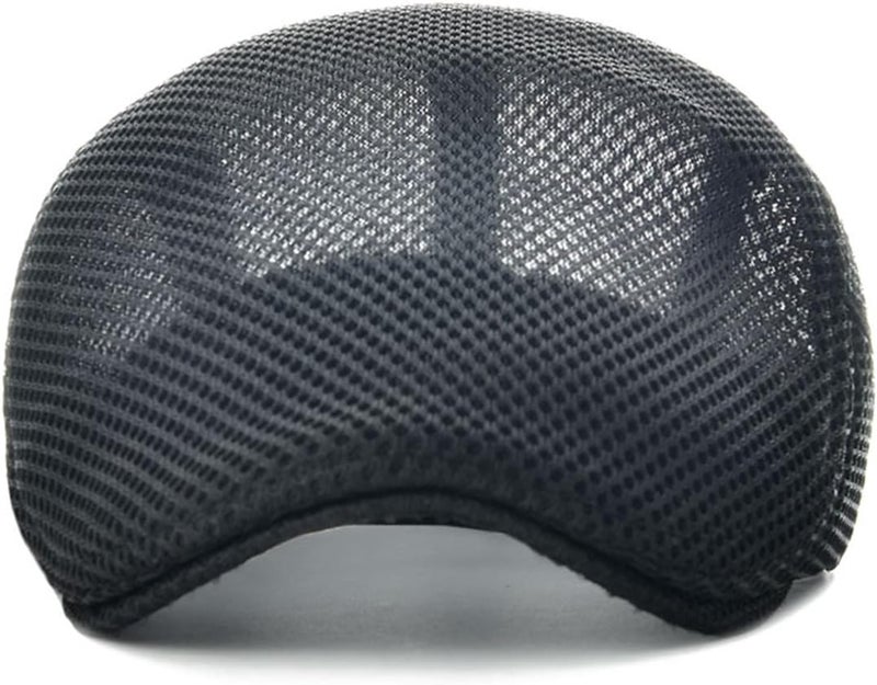 VOBOOM Men Breathable Mesh Summer Hat Adjustable Newsboy Beret Ivy Cabbie Flat Cap - Image 4