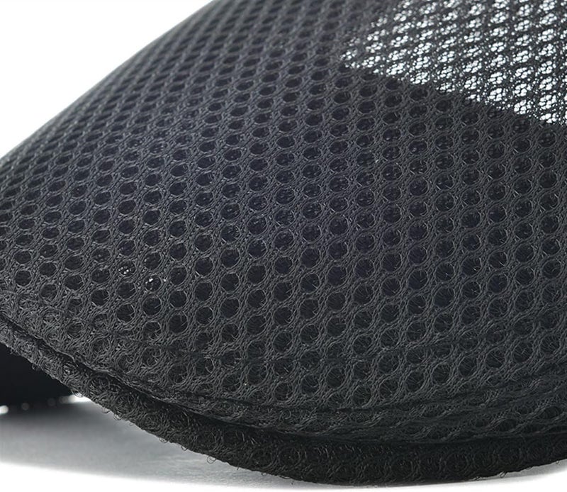 VOBOOM Men Breathable Mesh Summer Hat Adjustable Newsboy Beret Ivy Cabbie Flat Cap - Image 5