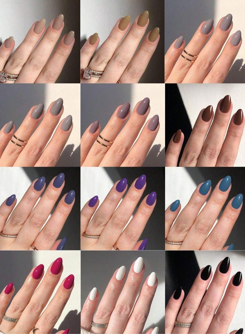 12-Piece Nail Polish Set with Diverse Shades - Long-Lasting, High Gloss Finish, and Quick-Dry Formula - Image 1