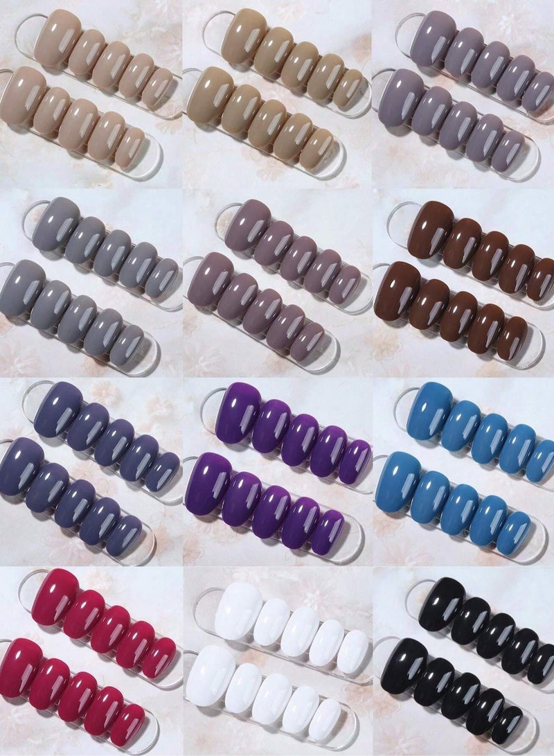 12-Piece Nail Polish Set with Diverse Shades - Long-Lasting, High Gloss Finish, and Quick-Dry Formula - Image 4