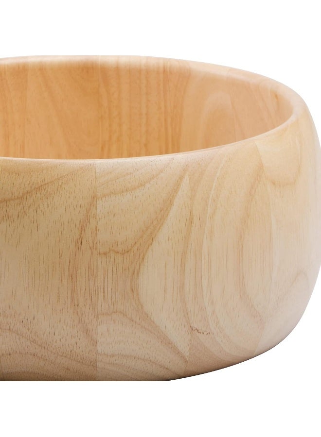 BILLI Billi 31 cm Wooden Beige Salad Bowl – Model WA-B3  - Image 3
