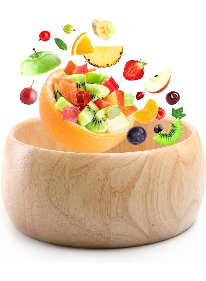 BILLI Billi 31 cm Wooden Beige Salad Bowl – Model WA-B3  - Image 2