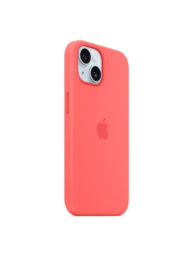 Captaintech iPhone 15 Silicone Case with MagSafe - Guava - Image 2