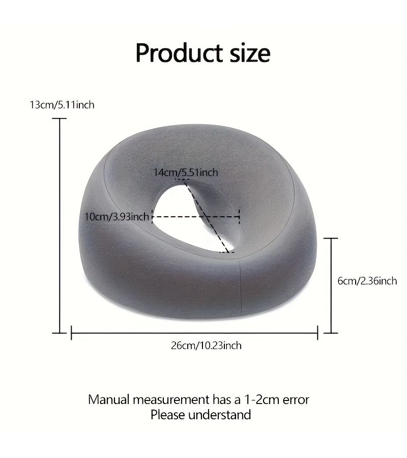 1 Green Ergonomic O Shaped Facial Pillow Beauty Salon Massage Pad With Machine Washable Cover Polyurethane Filling All Season Use For Adults Neck And Facial Support Comfortable Pad - Image 4