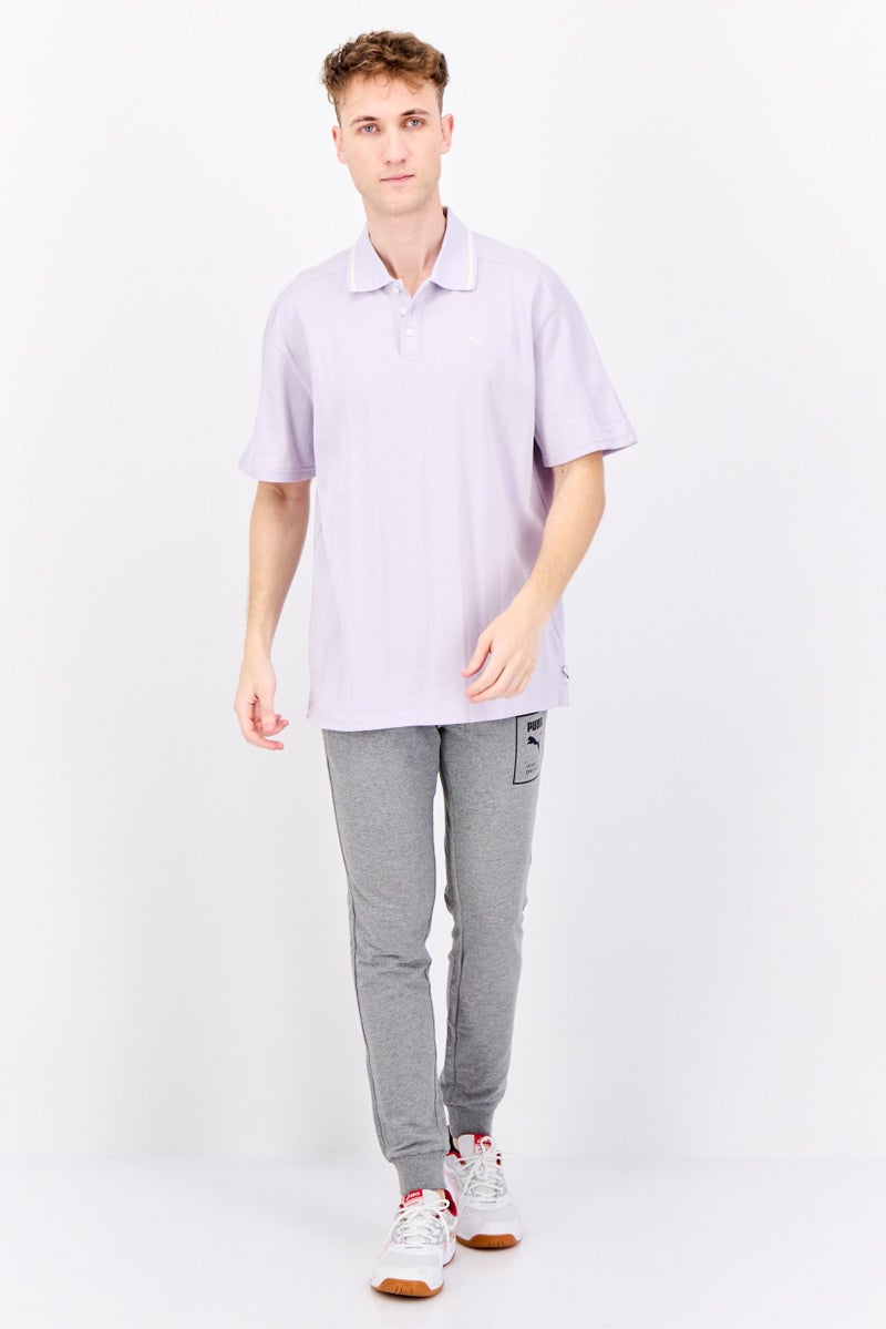PUMA Puma x Select Men Sportswear Fit Short Sleeves Outdoor Polo Shirt, Lavender  - Image 4