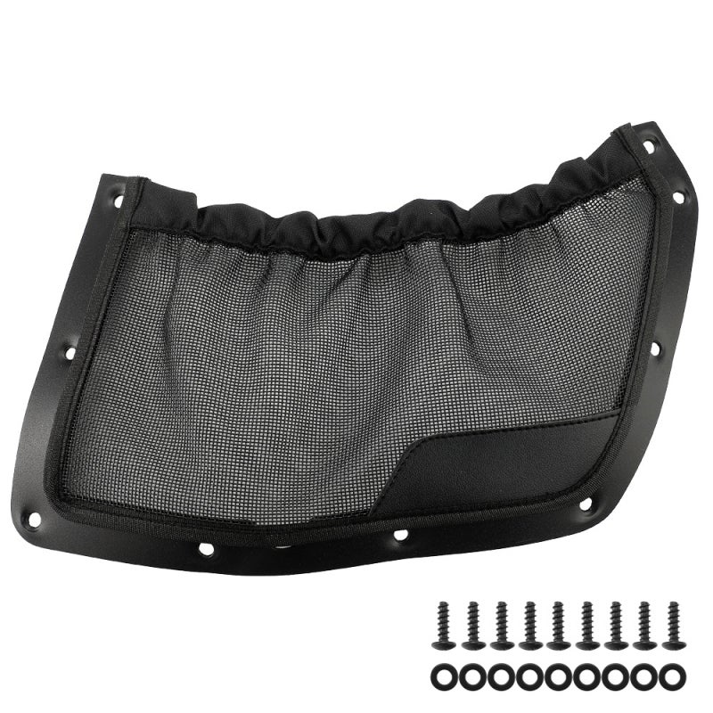 Vehicle Organization Net Bag: Black High Capacity Mesh Storage - Secure Elastic Closure Breathable Design for Vehicle Cabin Interior Organization - Image 1