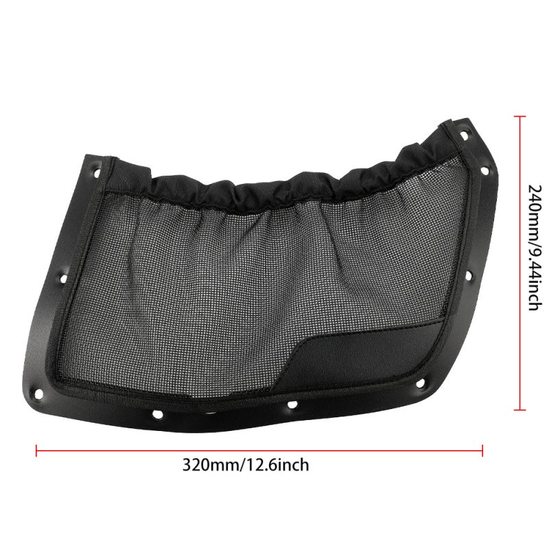 Vehicle Organization Net Bag: Black High Capacity Mesh Storage - Secure Elastic Closure Breathable Design for Vehicle Cabin Interior Organization - Image 2