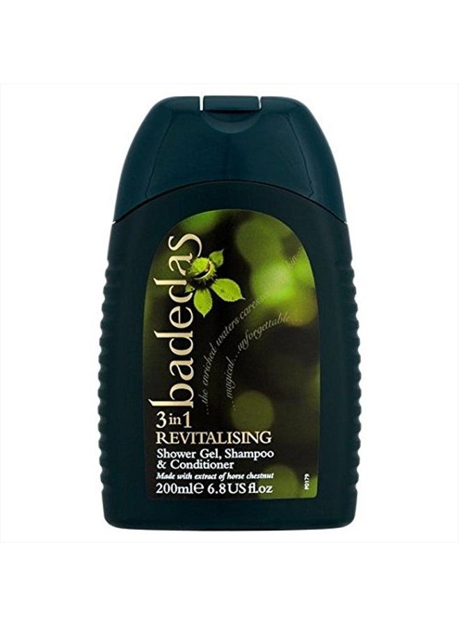 for Women Shower Gel Shampoo & Conditioner with Horse Chestnut Extract, 6.8 Ounce